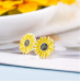 FYUKISS Handmade Sunflower Boho Earrings Friendship Jewelry for Women Girl 2 Set